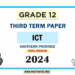 2024 Grade 12 ICT 3rd Term Test Paper(Tamil Medium) | Southern Province
