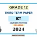 2024 Grade 12 ICT 3rd Term Test Paper(Tamil Medium) | Southern Province