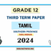 2024 Grade 12 Tamil 3rd Term Test Paper | Southern Province