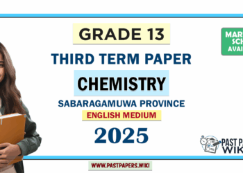 English Medium Grade 13 Chemistry 3rd Term Test Paper 2025 | Sabaragamuwa Province