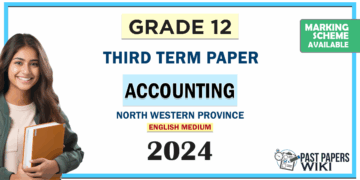 2024 Grade 12 Accounting 3rd Term Test Paper (English Medium) | North Western Province