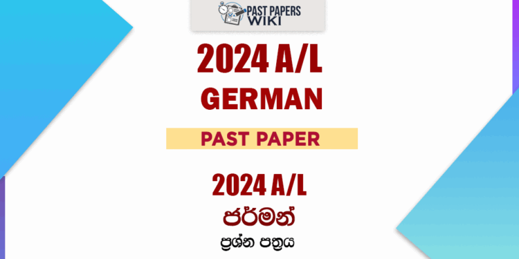 2024 A/L German Past Paper