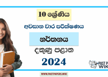 Southern Province 2024 Grade 10 Dancing 3rd Term Test Paper