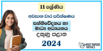 Southern Province 2024 Grade 11 Media 3rd Term Test Paper