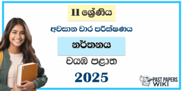 North Western Province 2024 Grade 11 Dancing 3rd Term Test Paper