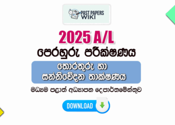 2025 A/L ICT Model Paper | Central Province