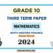 English Medium 2024 Grade 10 Mathematics 3rd Term Test Paper North Western Province