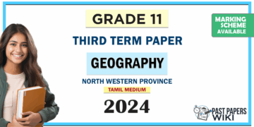 Tamil Medium 2024 Grade 11 Geography 3rd Term Test Paper North Western Province