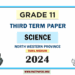 Tamil Medium 2024 Grade 11 Science 3rd Term Test Paper North Western Province
