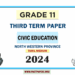 Tamil Medium 2024 Grade 11 Civic Education 3rd Term Test Paper North Western Province