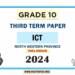 Tamil Medium 2024 Grade 10 ICT 3rd Term Test Paper North Western Province