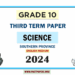 English Medium 2024 Grade 10 Science 3rd Term Test Paper Southern Province