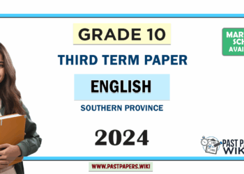 2024 Grade 10 English 3rd Term Test Paper Southern Province