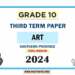 Tamil Medium 2024 Grade 10 Art 3rd Term Test Paper Southern Province