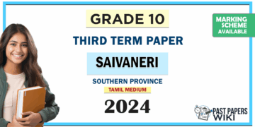 2024 Grade 10 Saivaneri 3rd Term Test Paper Southern Province
