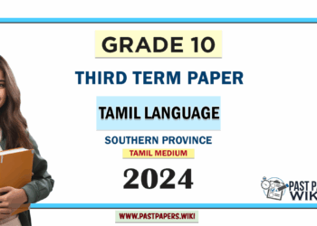 2024 Grade 10 Tamil Language 3rd Term Test Paper Southern Province
