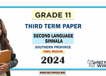 Tamil Medium 2024 Grade 11 Second Language Sinhala 3rd Term Test Paper Southern Province