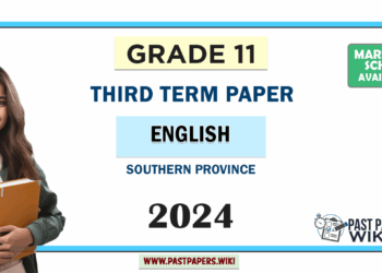 2024 Grade 11 English 3rd Term Test Paper Southern Province