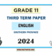 2024 Grade 11 English 3rd Term Test Paper Southern Province
