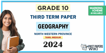 Tamil Medium 2024 Grade 10 Geography 3rd Term Test Paper North Western Province