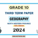 Tamil Medium 2024 Grade 10 Geography 3rd Term Test Paper North Western Province