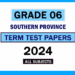 2024 Southern Province Grade 06 3rd Term Test Papers