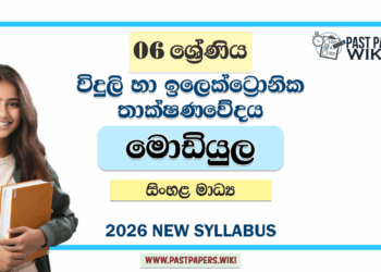 Grade 06 Electrical And Electronic Technology Module Book Sinhala Medium