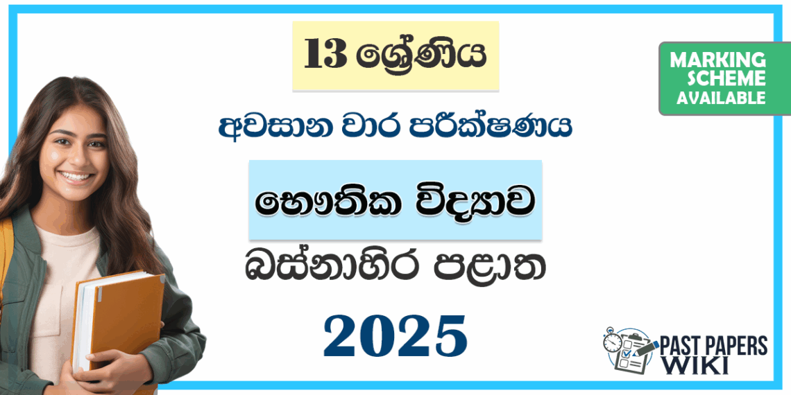 Grad 13 Grade 13 Physics 3rd Term Test Paper 2025 | Western Province