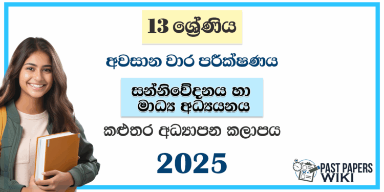 Grade 13 Media 3rd Term Test Paper 2025 | Kaluthara Education Zone