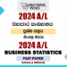 2024 A/L Business Statistics Past Paper | Sinhala Medium