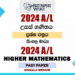 2024 A/L Higher Mathematics Past Paper | Sinhala Medium