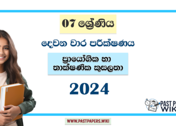 2024 Grade 07 PTS 2nd Term Test Paper