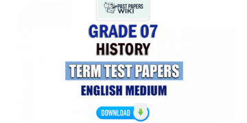 English Medium Grade 07 History Term Test Papers