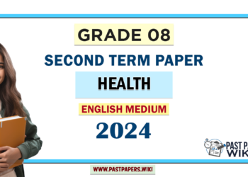 English Medium 2024 Grade 08 Health 2nd Term Test Paper