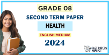 English Medium 2024 Grade 08 Health 2nd Term Test Paper