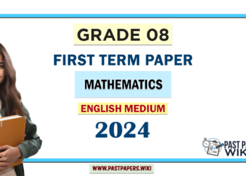 English Medium 2024 Grade 08 Mathematics 1st Term Test Paper