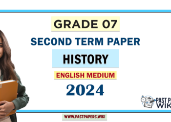 English Medium 2024 Grade 07 History 2nd Term Test Paper