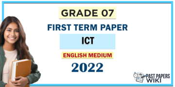English Medium Grade 07 ICT 1st Term Test Paper 2022