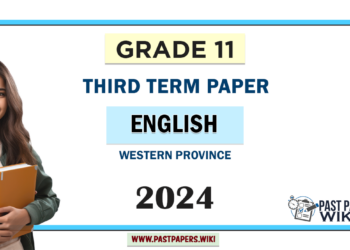 2024 Grade 11 English 3rd Term Test Paper Western Province