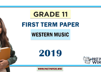 Grade 11 Western Music 1st Term Test Paper 2019