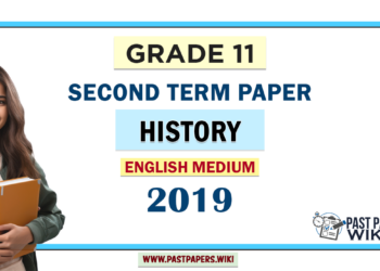 English Medium Grade 11 History 2nd Term Test Paper 2019