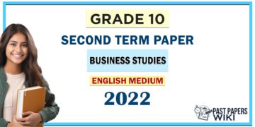 English Medium Grade 10 Business Studies 2nd Term Test Paper 2022