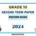2024 Grade 10 Western Music 2nd Term Test Paper