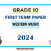2024 Grade 10 Western Music 1st Term Test Paper