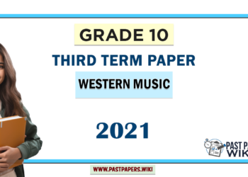 Grade 10 Western Music 3rd Term Test Paper 2021
