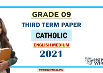 English Medium Grade 09 Catholic 3rd Term Test Paper 2021