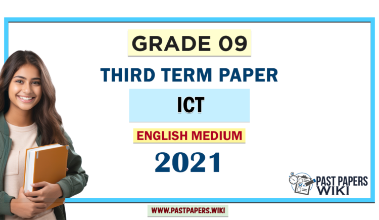 English Medium Grade 09 ICT 3rd Term Test Paper 2021