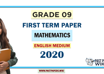 English Medium Grade 09 Mathematics 1st Term Test Paper 2020