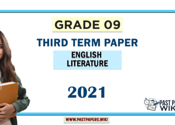 Grade 09 English Literature 3rd Term Test Paper 2021