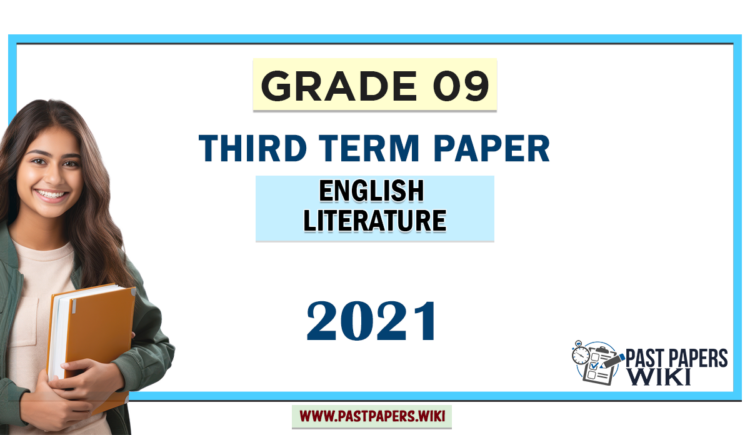 Grade 09 English Literature 3rd Term Test Paper 2021